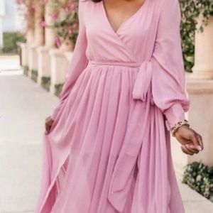 Pink Lily My Dearest Darling Mauve Maxi Dress